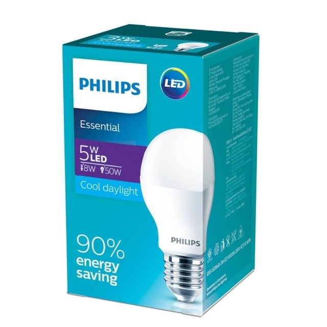 Bong den Led bulb E27 5W Philips