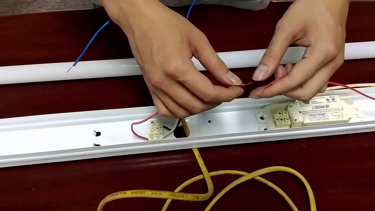 cách lắp đặt đèn led tuýp 1m2