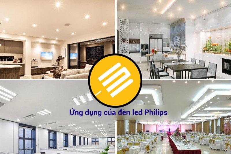 ung dung cua den led day philips